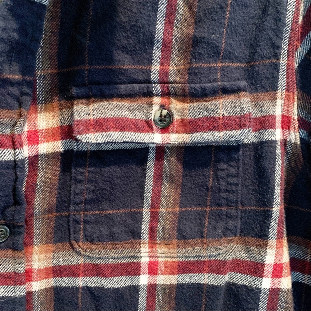 Gap kids boys XXL plaid flannel with elbow patches - Picture 2 of 7